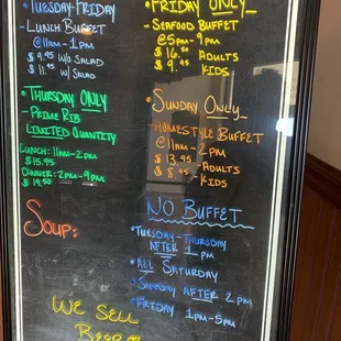 Weekly Specials
