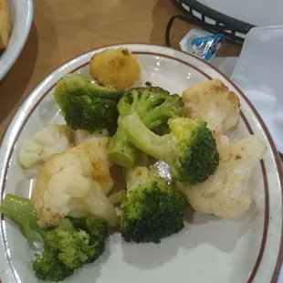 Side order of Broccoli and Cauliflower.