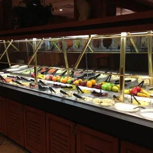 Large salad bar.