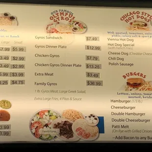 Gyros Menu