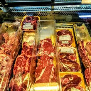 meat on display