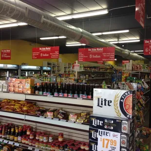 a variety of beverages