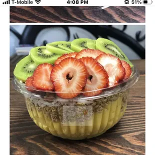 strawberries and kiwi