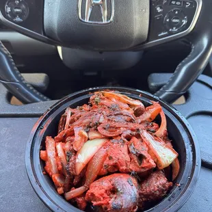 Tandoori platter (chicken,shrimp,lamb, lamb sheek) $20.95  (instagram: @issa.cheatday)