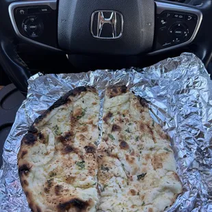Garlic naan $3.95 (instagram: @issa.cheatday)