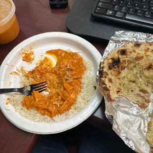 Chicken Tikka Masala with Garlic Naan
