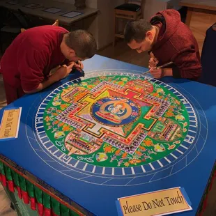 OM Hall Tibetan Sand Mandala Painting Event