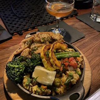 Chikn' Paella Skewers