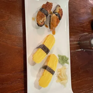 Unagi Nigiri Sushi, Tamago Nigiri Sushi (鰻と卵)