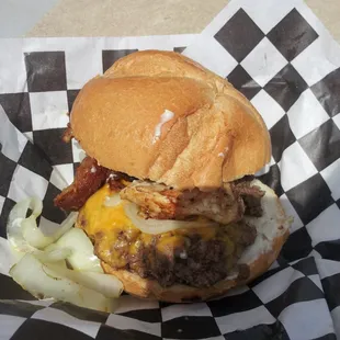 Food truck. Nitro burger. For the meat heads. Complete strangers let me snag a pic