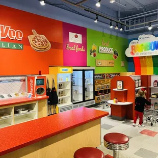 Pretend Hyvee grocery store