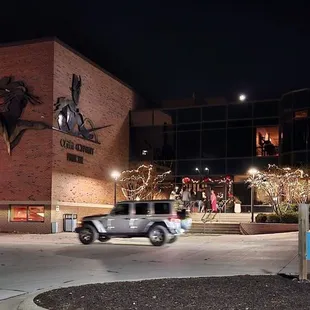 Exterior - Night and a little lit up for the season.