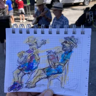 Sketching the musicians