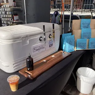 Great day for cold brew at the Market! The cream and oat milk on tap at Bad Seed...i just couldn't resist!