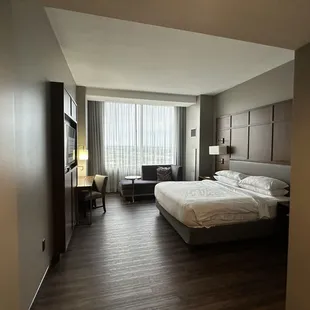 12th floor king bed room. Pretty spacious