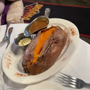 Sweet Potato with amazing sauce!