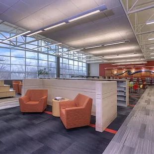 Interior of Milton R. Abrahams Branch