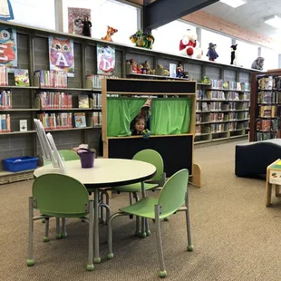 Yaeli is really into the puppet shows here