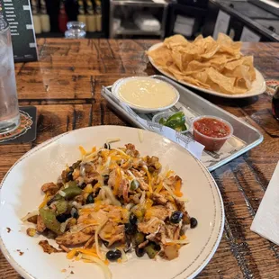 Chicken Nachos, deconstructed per my request