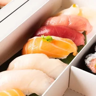 sushi and sashimi, sashimi, sushi, food