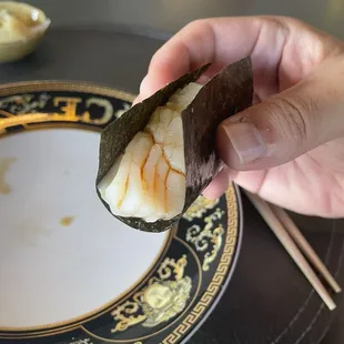 Hokkaido Scallops Hand Roll
