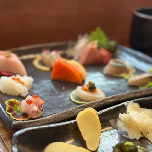 a variety of sushi