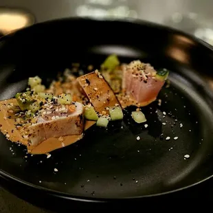 Barbecue Albacore in peanut sauce