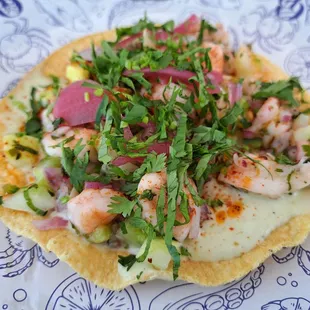 Shrimp Tostada