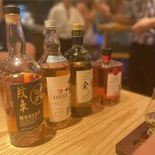 Japanese Whiskey Flight.
