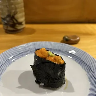 a closeup of the sushi