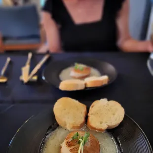 a plate of food on a table