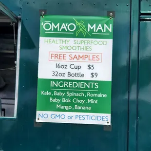 a sign on the side of a truck