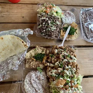 Chicken and Beef Plates