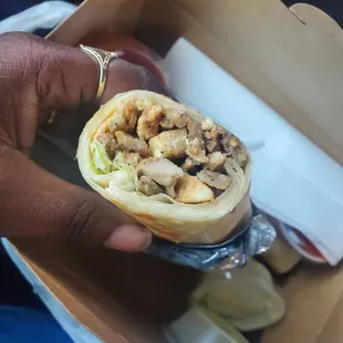 Three meat wrap