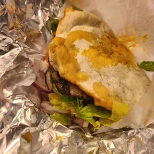 Kaufta (Lamb) Kabob Pita