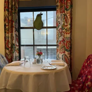 upstairs window table