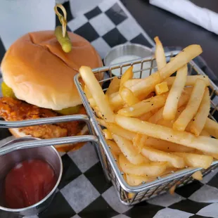 Nashville Hot Chicken Sandwich w/ Fries