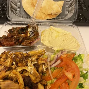 Chicken Shawarma with egg plant