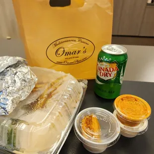 the contents of a meal