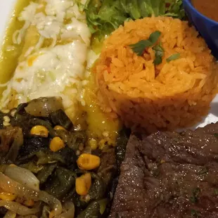 Close up of the incredible Tampiquena - that raja salad! Wow!