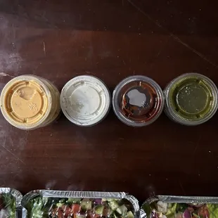 Sauces. Orange Omar sauce? White sauce  Hot sauce  Chutney