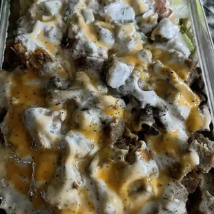 Mixed (Chicken &amp; Lamb) Platter with white and house sauce