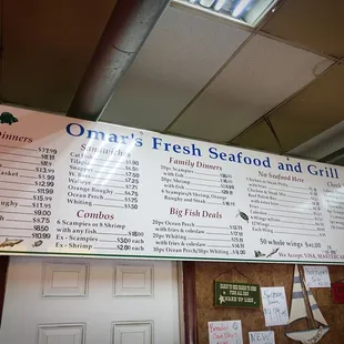 They need a menu here