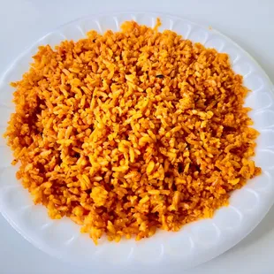 a plate of mexican rice