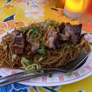 Mee Goreng w/ Char Siu Pork Belly