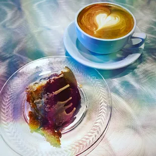 Coffee and cold brew glazed coffee cake