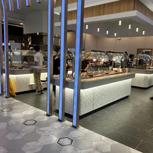 Buffet area