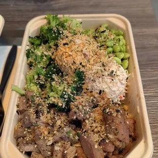 Beef and chicken