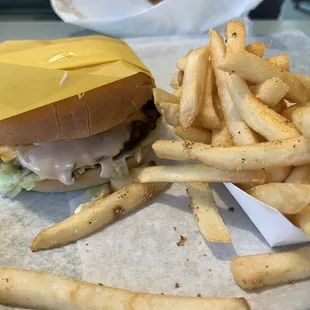 Cheeseburger and Small Fries
