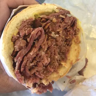Pastrami sandwich.